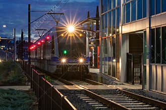 Lynx Blue Line Train, Light Rail, Charlotte, NC