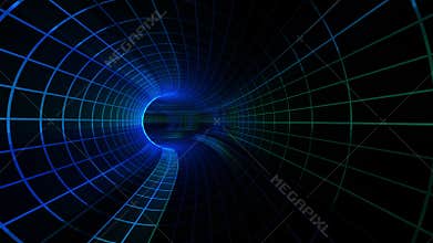 Abstract speed motion in a virtual reality portal