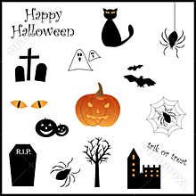 Halloween icon set