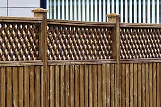 A wooden fence