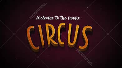 Vintage Retro Circus Background