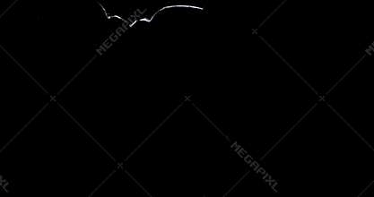 Broken Glass Texture. Isolated Realistic Cracked