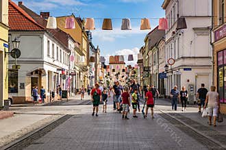 Architecture of Grudziadzka street in Chelmno