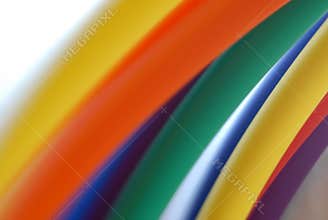 Hula Hoop Rainbow Background
