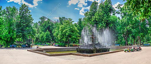 Fountain in Chisinau Central Park, Moldova