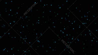 Blue glittering sparkles loop overlay graphic element