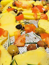 Tasty vegetables y fresh fish recipe healthy diet food