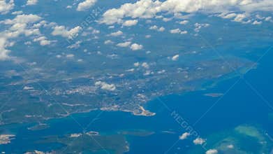 Aerial view of port moresby the capital of papua new guinea