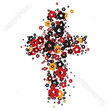 Flower cross