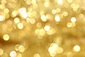 Golden bokeh