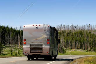 Modern RV recreational vehicle