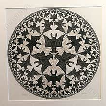 Europe Holland Netherlands Hague 3D Illusionist print making artist MC Escher Museum Palace Escher Illustration Graphic Het Paleis