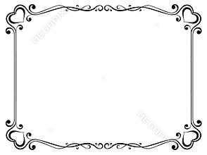 Decorative frame with heart