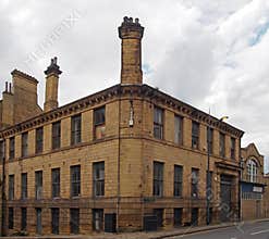 Old 19th century industrial building in the historic little germany district in bradford west yorkshire