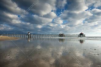 Huntington Beach Pier Afternoon Reflections