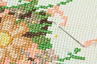 Embroidery.