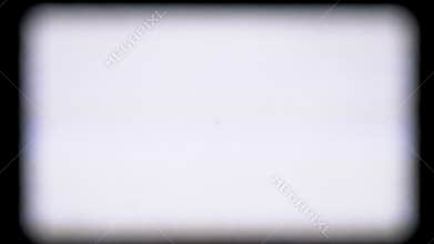 Tv noise in blur. Screen of a vintage tv with interference and white noise.