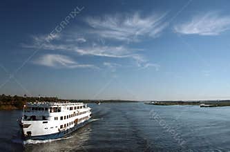 Cruise Boat on the River Nile, Egypt.