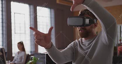 Young creative professionals working in a modern office