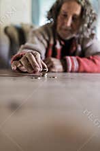 Poverty and despair conceptual image