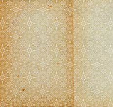 Old aged vintage antique paper snowflake pattern