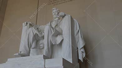 Lincoln Memorial statue in Washington DC USA