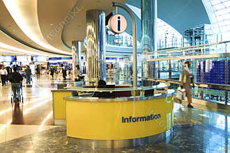 Information desk in Dubai International Airport