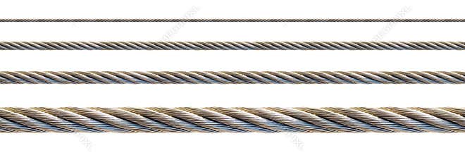 Seamless steel cable.