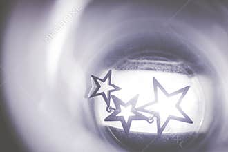 The blurred military star