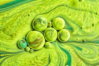Colourful acrylic bubbles.Abstract ink design template mixed texture background. Liquid color backdrop. Wallpaper pattern. Oil