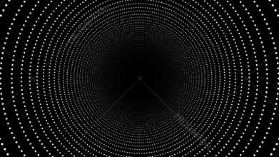 Abstract Concentric Circles Tunnel Background Loop
