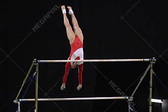 Gymnast uneven bars 01