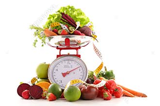 Balanced food concept