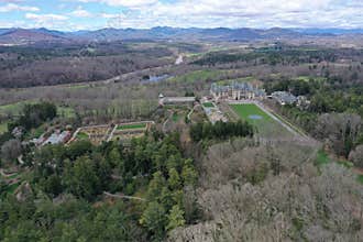 View of Biltmore Estate and Gardens
