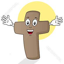 Cross Open Arms Character