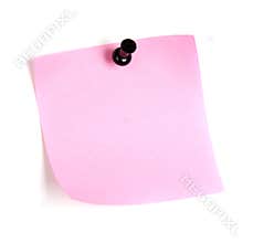 Pink post-it
