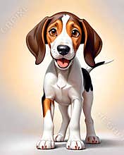 Walker Coonhound hound puppy dog cartoon character