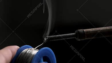 Soldering Iron Melts Tin