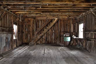 Interior of Abandoned Barn