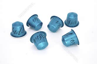 Nespresso Capsules on white Background