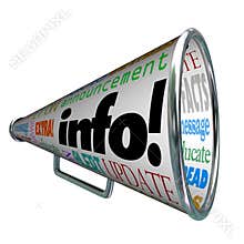 Info Information Bullhorn Megaphone Update Alert