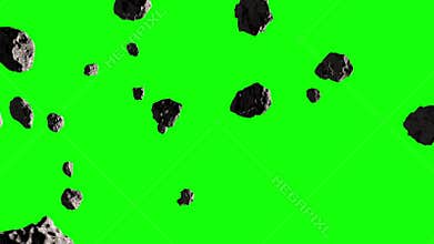 Asteroid field.