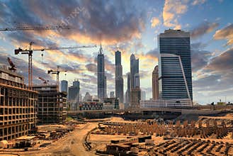 Grandiose construction in Dubai