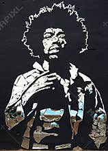 Jimi Hendrix broken mirrors
