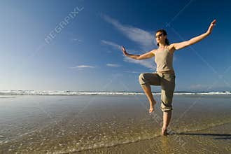 Beach taichi