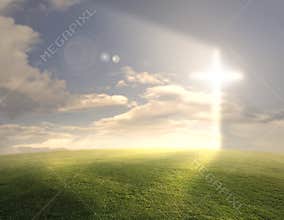 Glowing cross