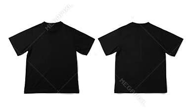 Black Oversize T shirt mockup, Realistic t-shirt with clipping path.