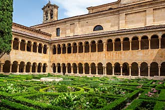 The cloister of Santo Domingo de Silos Abbey at Burgos, Spain