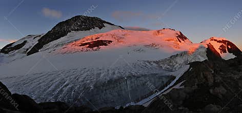 Panoramic view at sunrise