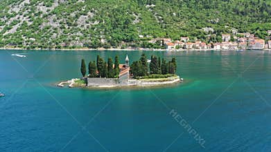 Small island in Bay of Kotor